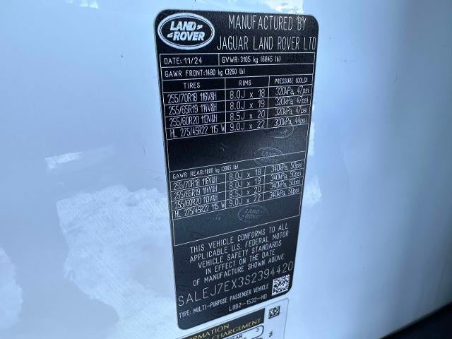 2025 Land Rover Defender S